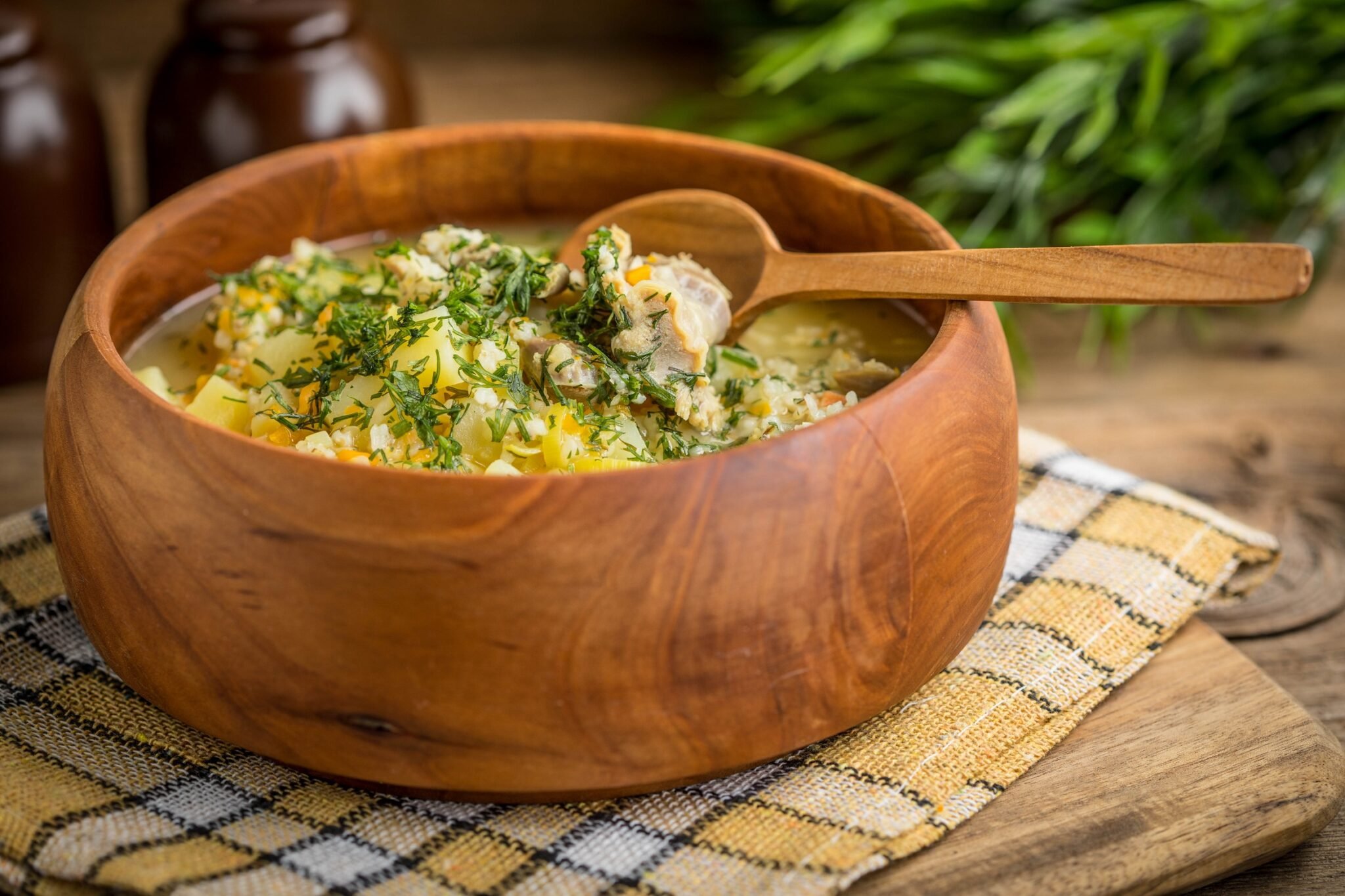 Soupe d’orge et gésiers de volaille au multicuiseur cookéo