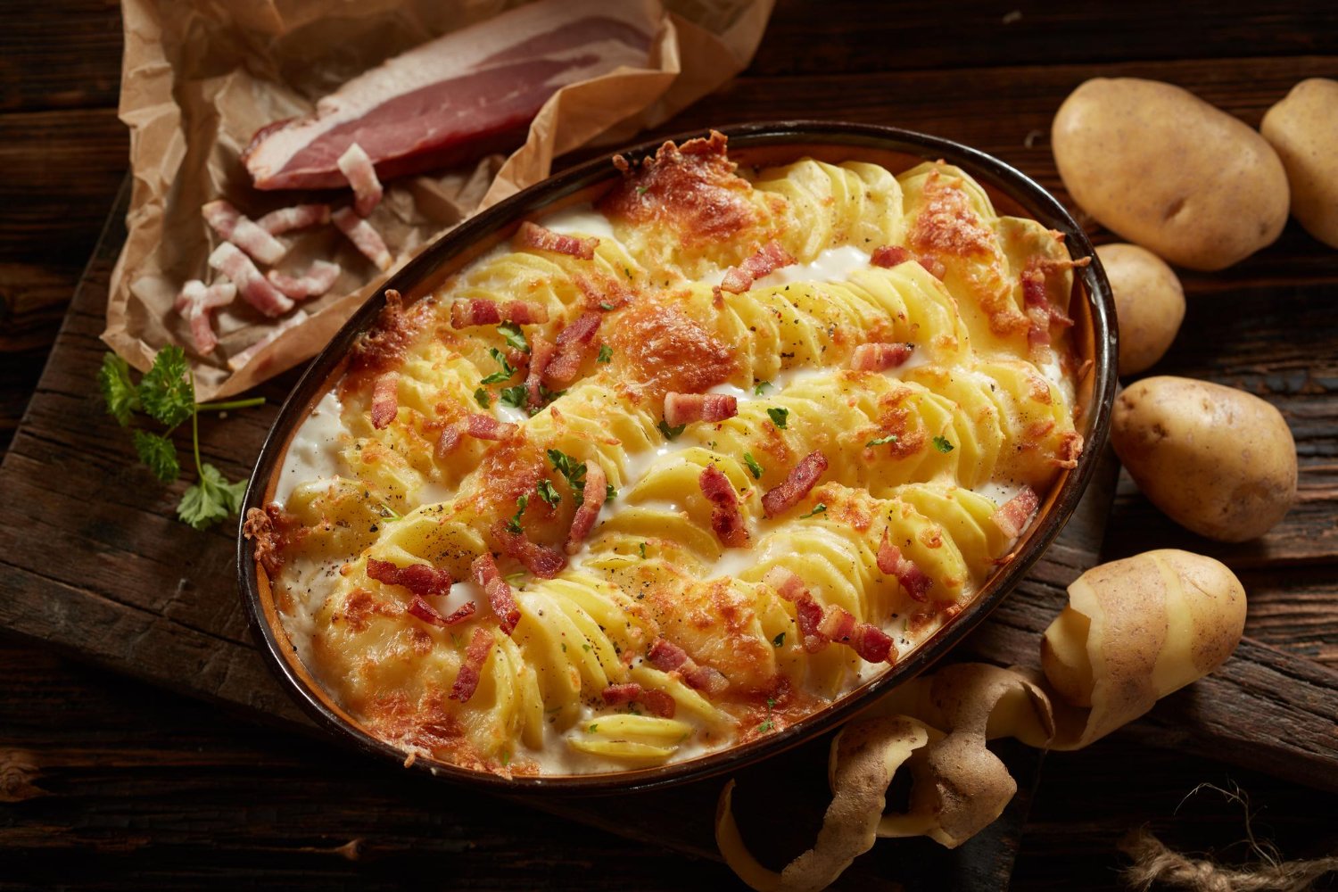 Gratin Dauphinois aux Lardons à l'autocuiseur cookéo