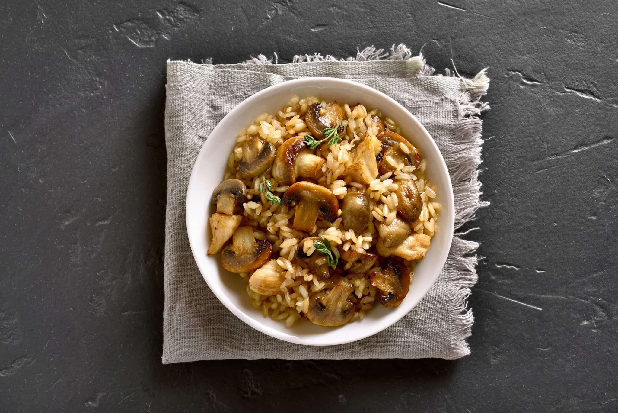 Risotto aux Champignons et Blanc de Poulet au robot multi-cuiseur Moulinex