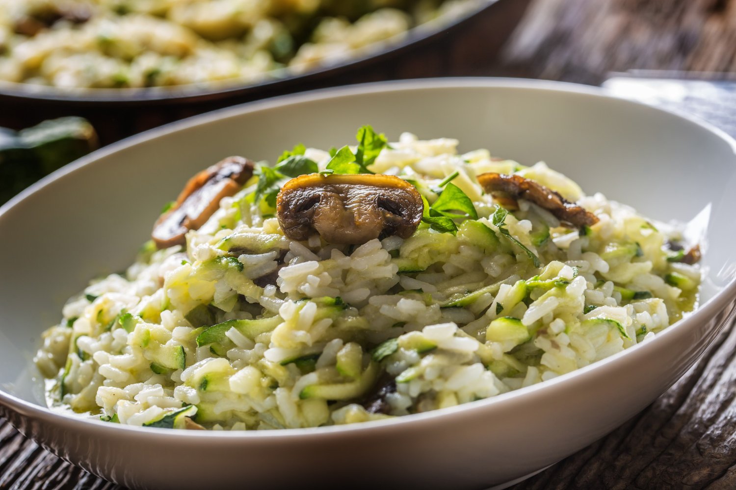 Risotto aux Courgettes et Champignons au cookéo