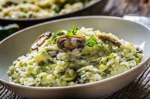 Risotto aux Courgettes et Champignons au cookéo