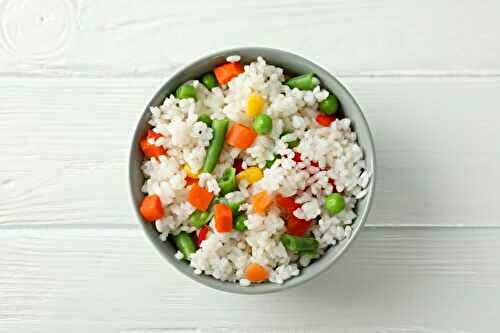 Riz Pilaf à la Macédoine de Légumes à l'autocuiseur Moulinex