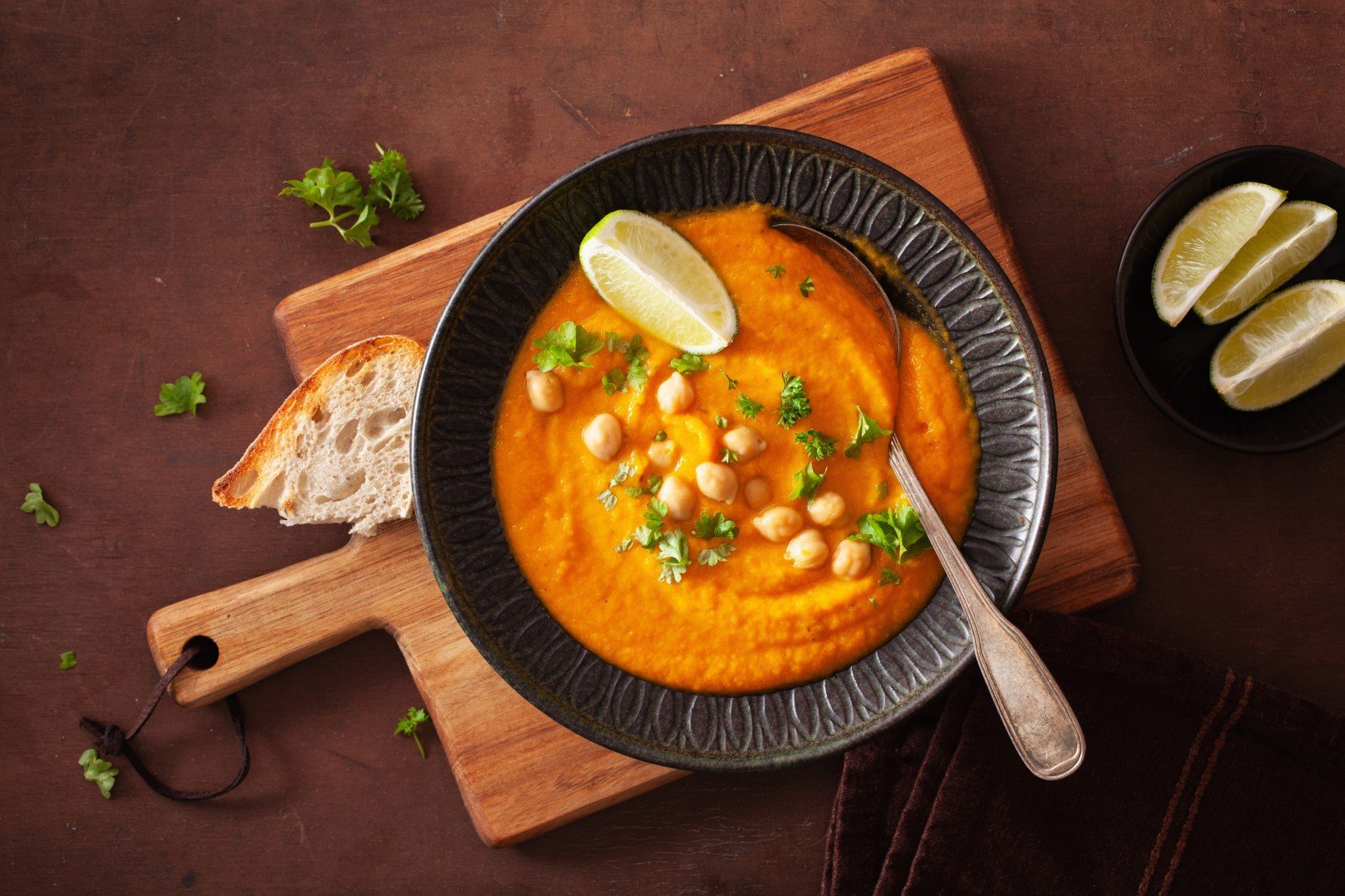 Velouté de Carottes et Pois Chiches au Garam Masala au cookéo