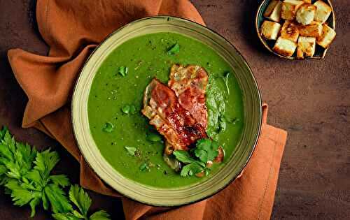 Velouté Vert et Bacon Croquant à l'autocuiseur cookéo