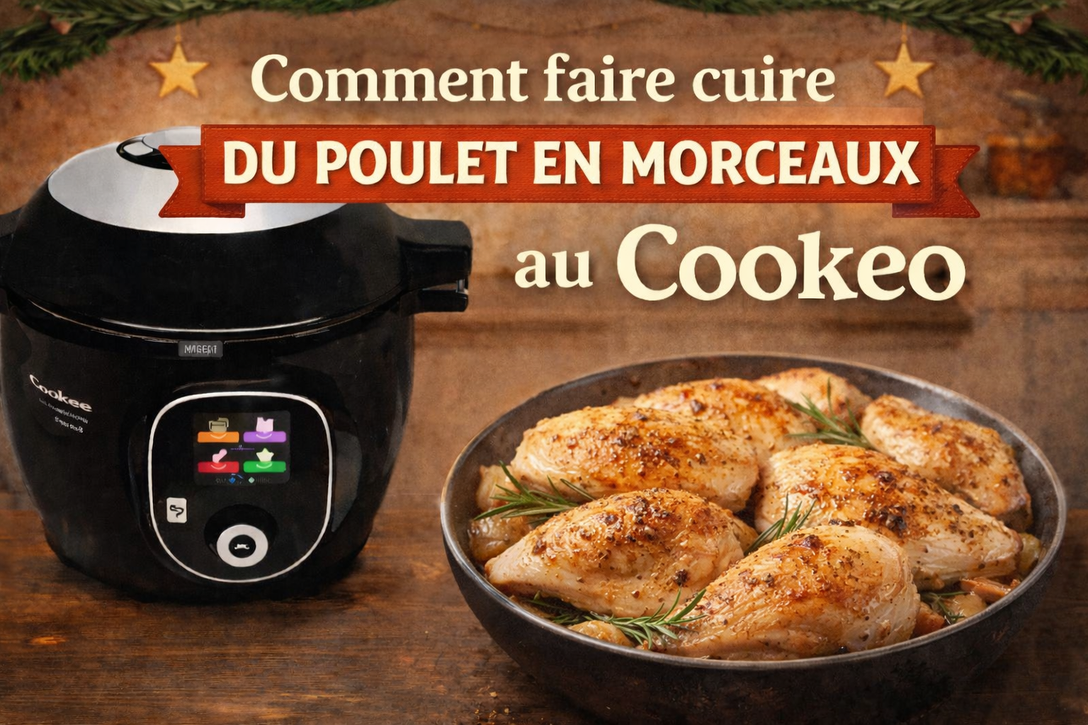 Comment faire cuire du poulet en morceaux à l'autocuiseur cookéo
