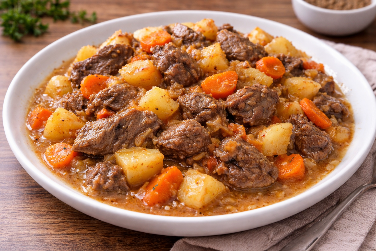 Civet express de chevreuil aux carottes au robot multi-cuiseur cookéo