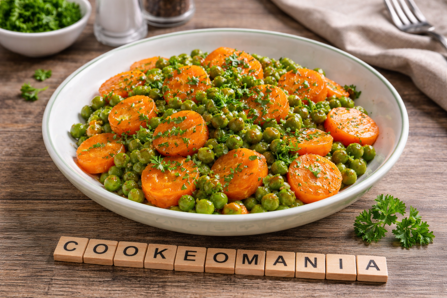 Carottes fondantes et petits pois au robot multi-cuiseur Moulinex