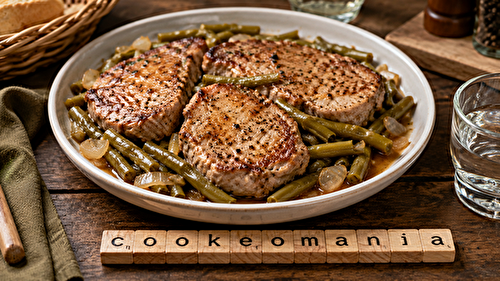 Côtes de porc aux haricots verts au Cookeo, le plat léger et simple du quotidien à l'autocuiseur Moulinex