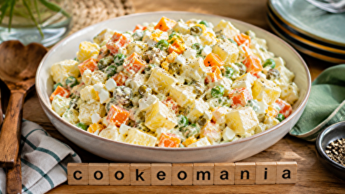 Salade russe au Cookeo, fraîche, crémeuse et facile à préparer à l'autocuiseur Moulinex