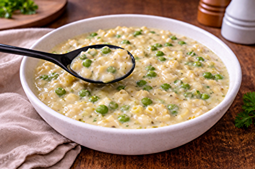 Soupe grecque citronnée aux pâtes (façon avgolemono) au multicuiseur Moulinex