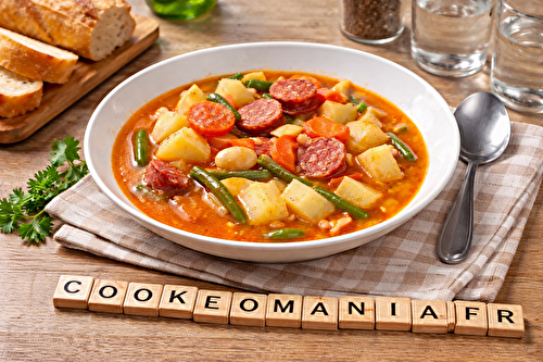 Soupe portugaise rustique au chorizo à l'autocuiseur cookéo