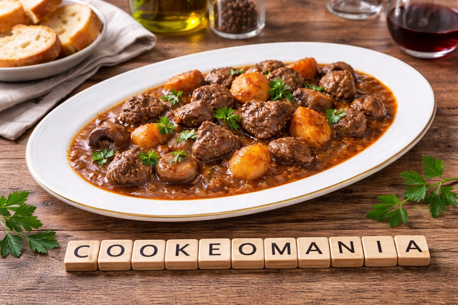 Stracotto de bœuf aux champignons à l'autocuiseur Moulinex