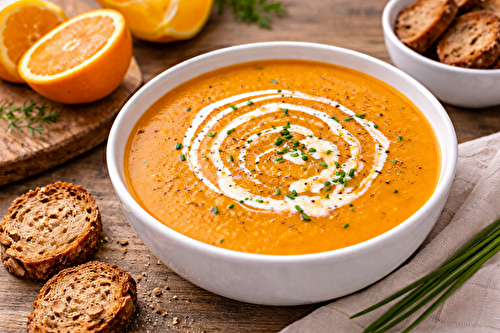 Velouté de carottes parfumé à l’orange à l'autocuiseur Moulinex