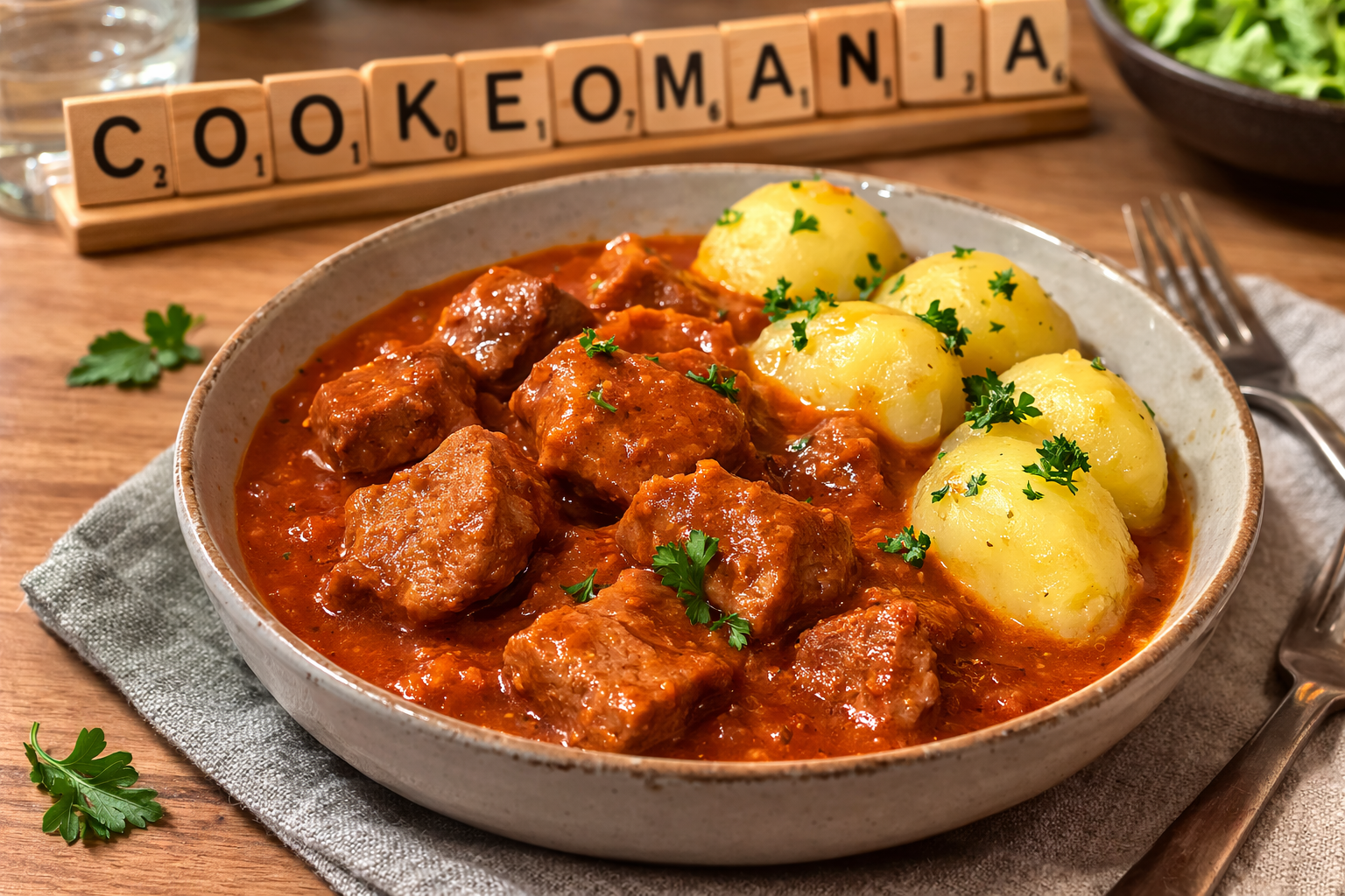 Goulash à la bière au robot multi-cuiseur cookéo