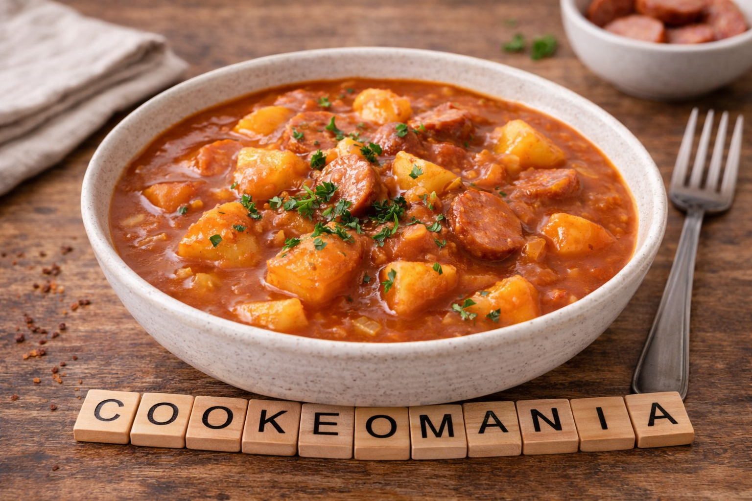 Goulash de pommes de terre et saucisse au multicuiseur cookéo