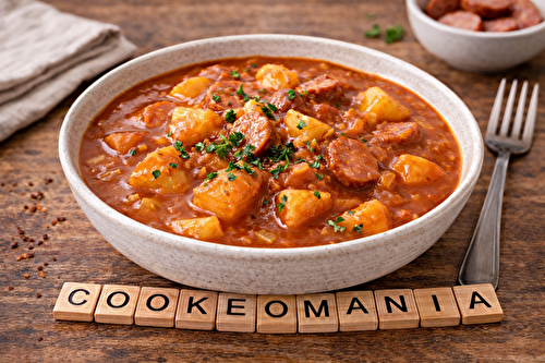 Goulash de pommes de terre et saucisse au multicuiseur cookéo