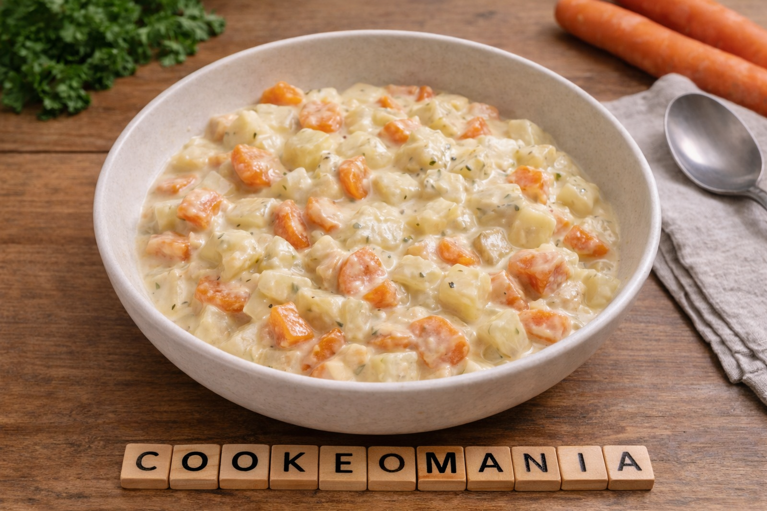 Légumes fondants chou-rave et carottes à la crème au multicuiseur cookéo