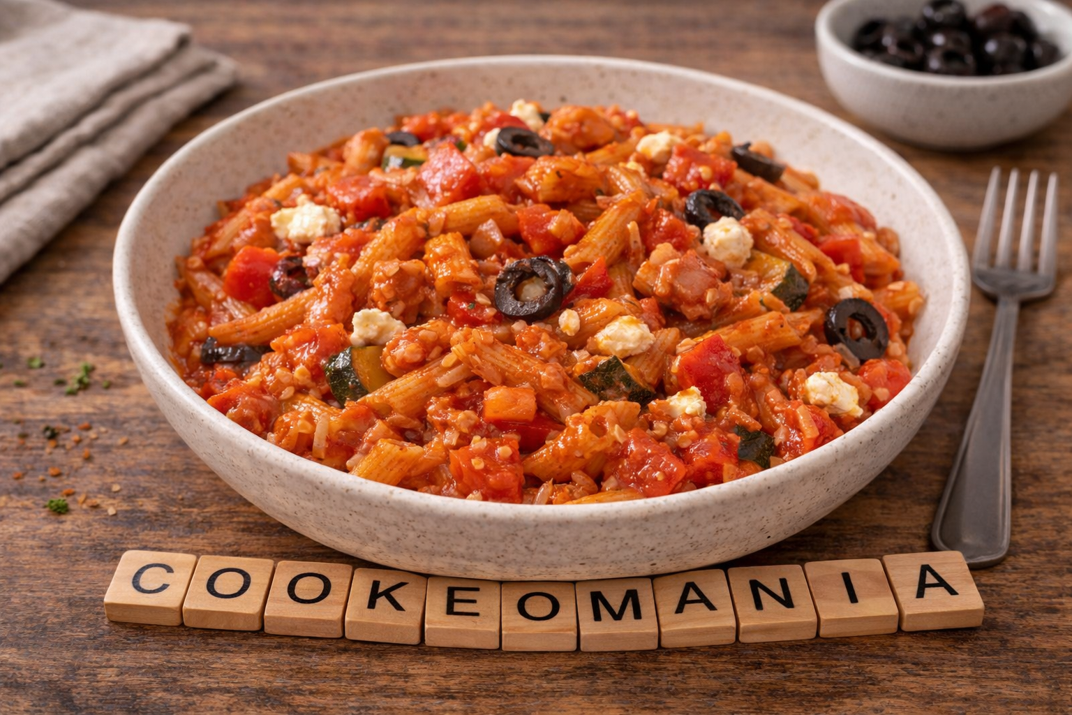 Mini penne façon méditerranéenne au multicuiseur Moulinex