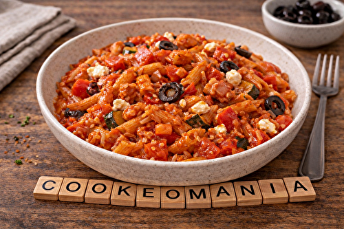 Mini penne façon méditerranéenne au multicuiseur Moulinex