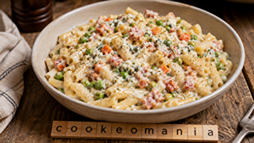 One pot pasta bacon et bleu d’Auvergne au Cookeo, le plat crémeux qui a du caractère au robot multi-cuiseur cookéo