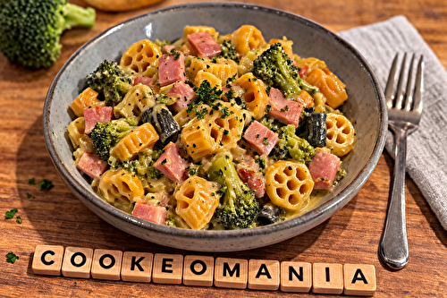 Pasta crémeuse au brocoli et jambon à l'autocuiseur Moulinex