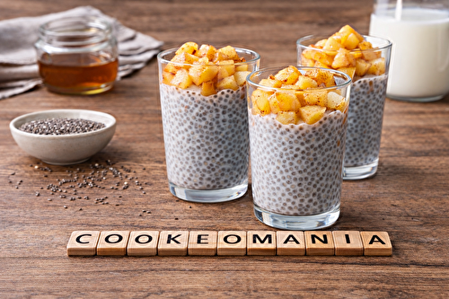 Pudding de chia aux pommes fondantes au robot multi-cuiseur cookéo