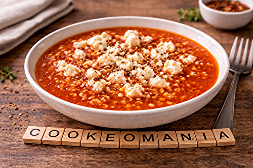 Soupe de tomates au riz et feta à l'autocuiseur Moulinex