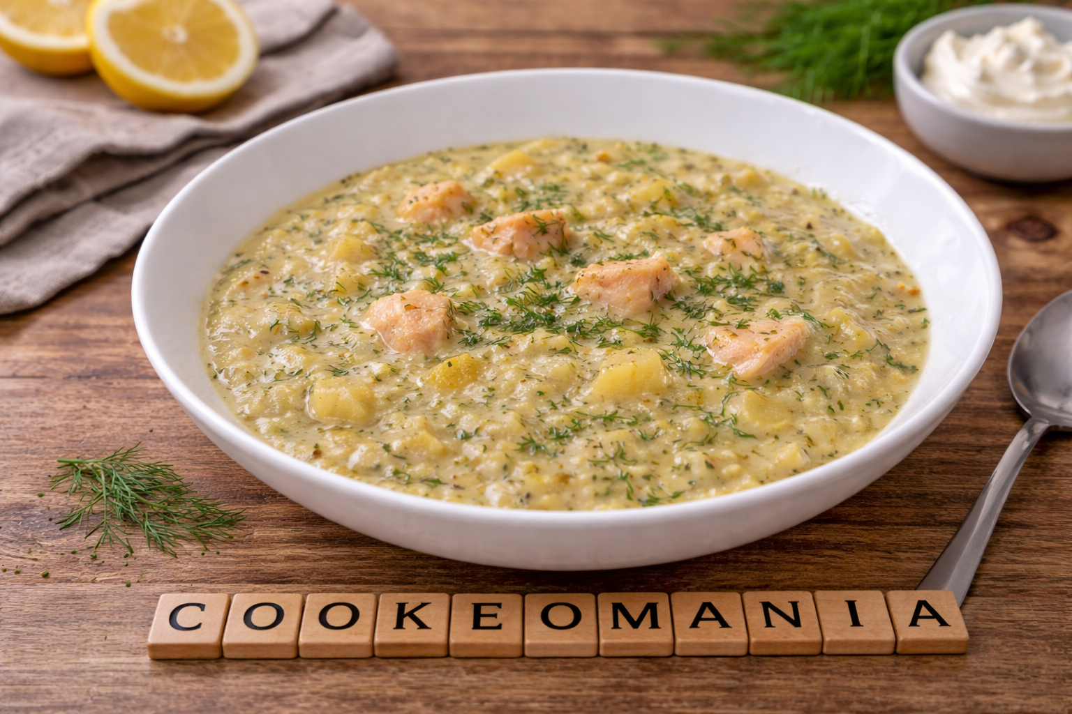 Soupe nordique au saumon et poireau au multicuiseur cookéo