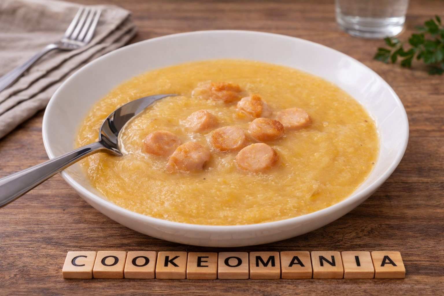 Soupe rustique de pommes de terre aux saucisses au multicuiseur Moulinex