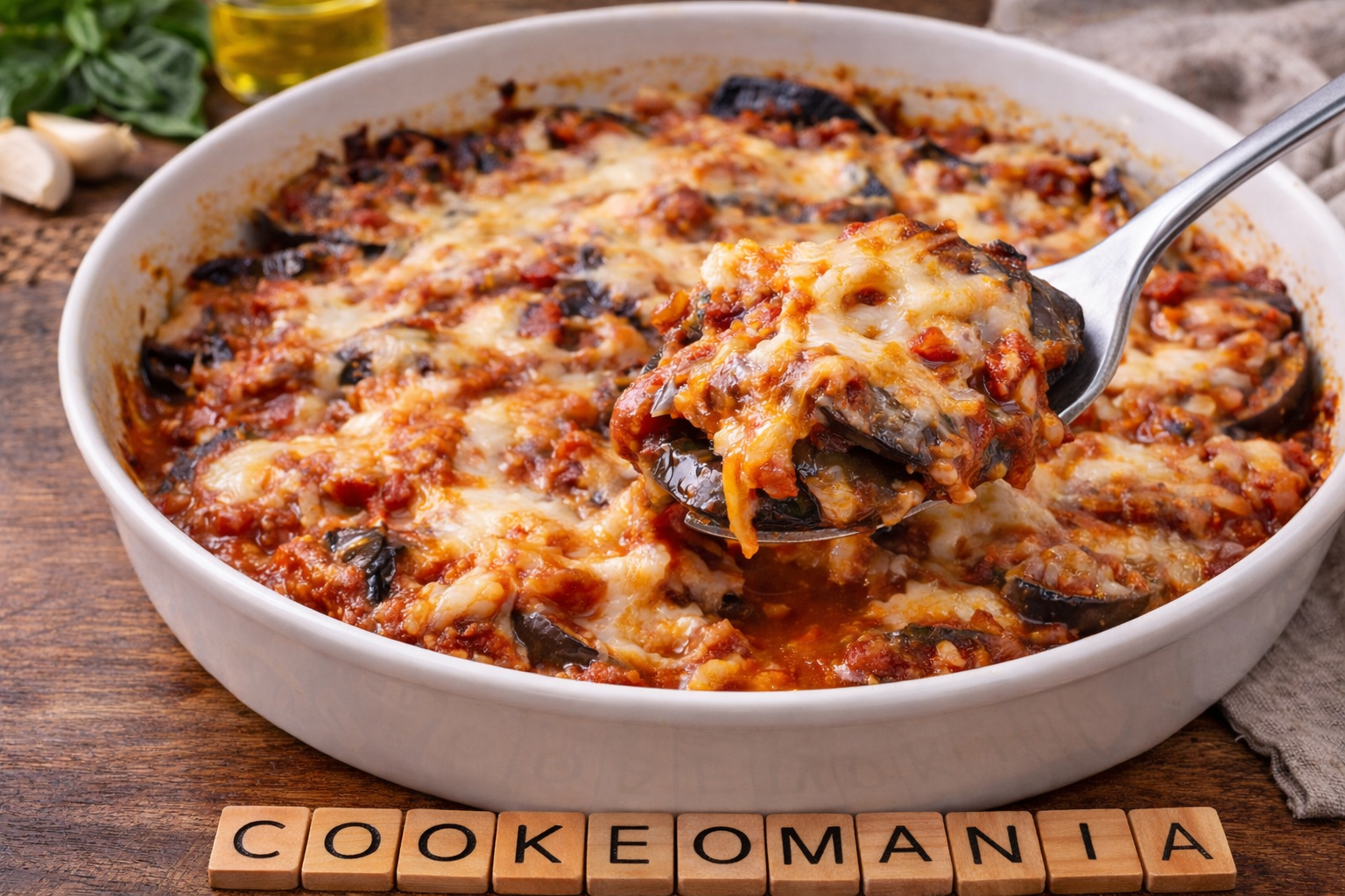 Aubergines fondantes à la tomate et mozzarella à l'autocuiseur Moulinex