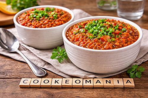 Chili de lentilles corail à l'autocuiseur cookéo
