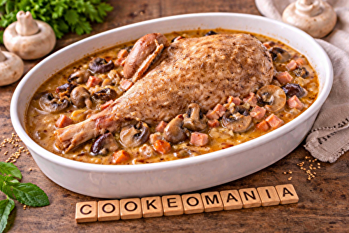 Cuisse de dinde forestière aux champignons au multicuiseur cookéo