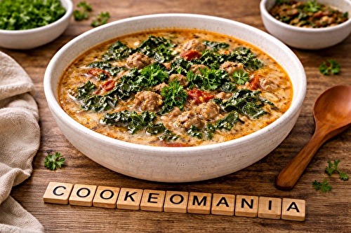 Soupe cétogène à la saucisse italienne au multicuiseur cookéo