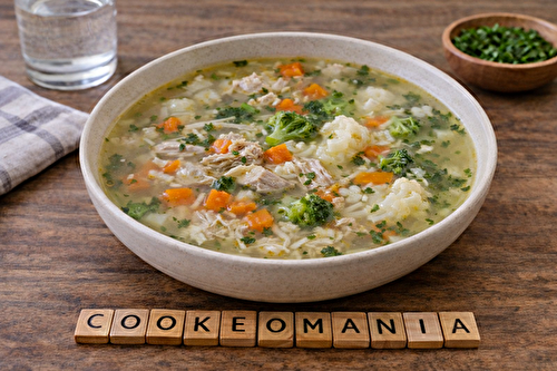 Soupe complète de poulet et légumes à l'autocuiseur Moulinex