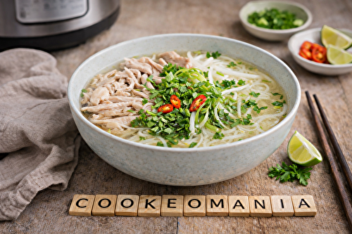 Bouillon thaï au poulet au cookéo