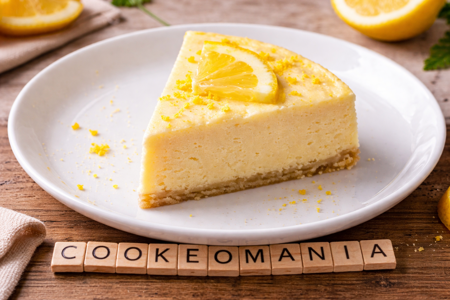 Cheesecake au citron cétogène au robot multi-cuiseur Moulinex