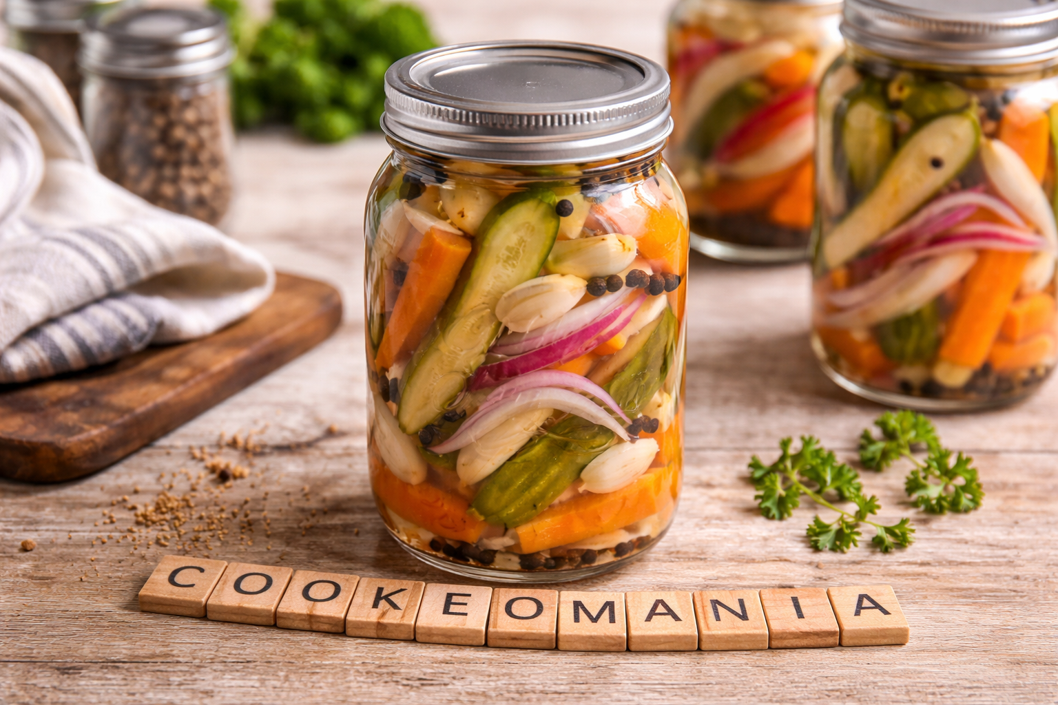 Pickles de légumes cétogènes au cookéo