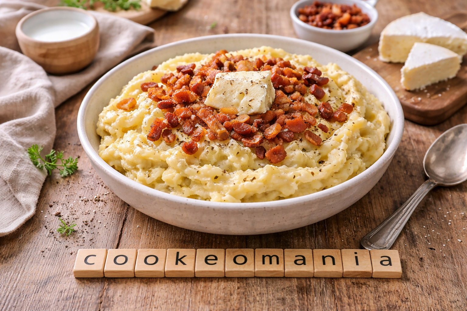 Purée de pommes de terre au camembert et lardons au multicuiseur cookéo