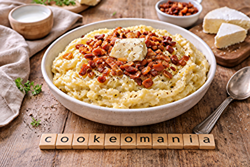 Purée de pommes de terre au camembert et lardons au multicuiseur cookéo