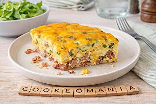Quiche jambon lardons sans pâte au robot multi-cuiseur Moulinex