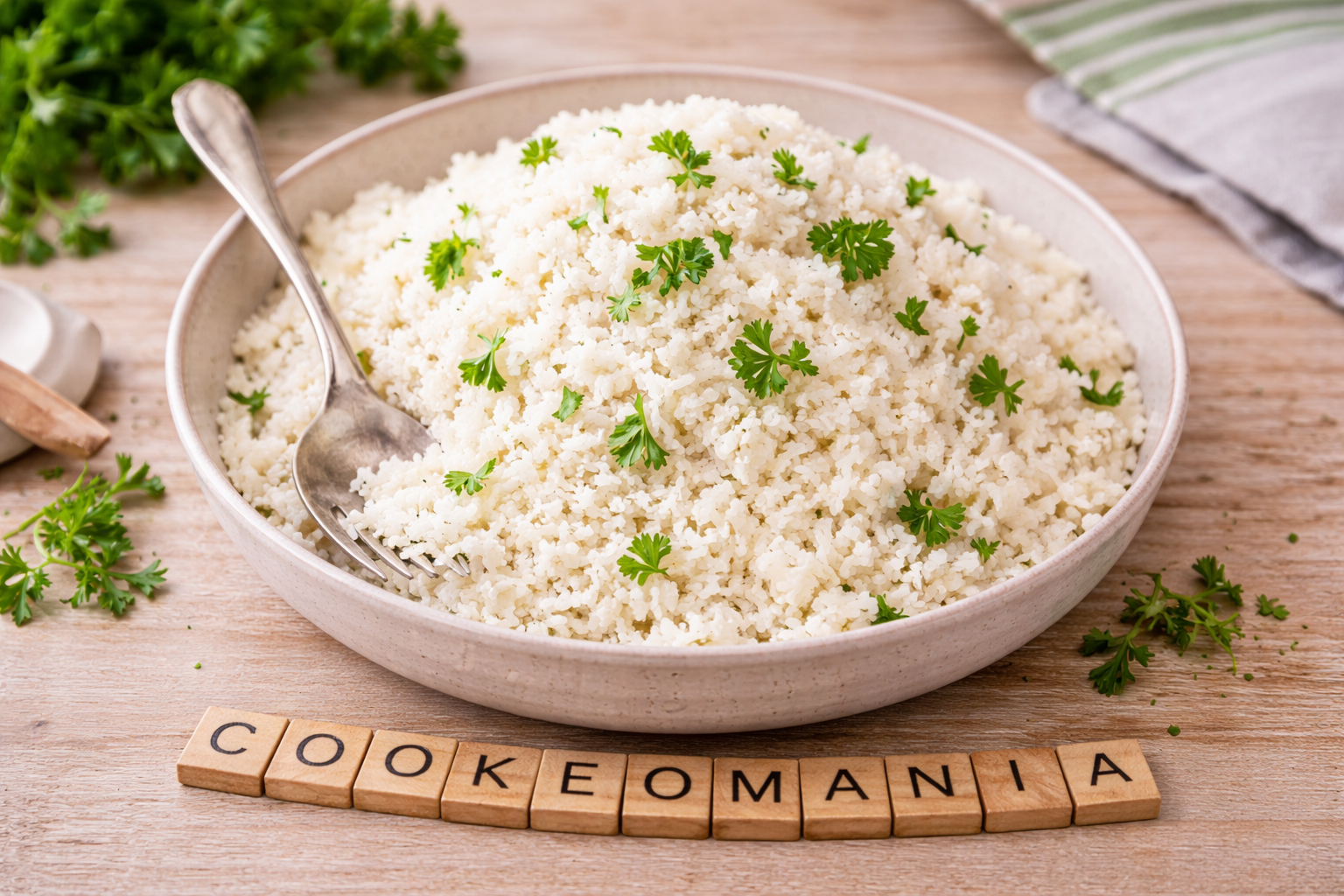 Riz de chou-fleur cétogène à l'autocuiseur cookéo