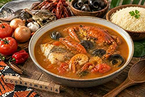Soupe bassamoise au poisson et aux fruits de mer au cookéo
