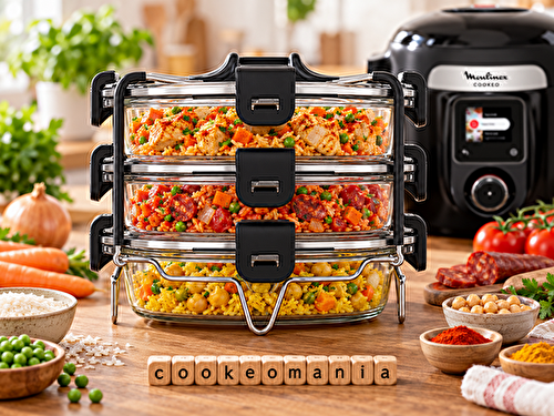 3 repas au riz avec le Batchcooker Moulinex au multicuiseur cookéo