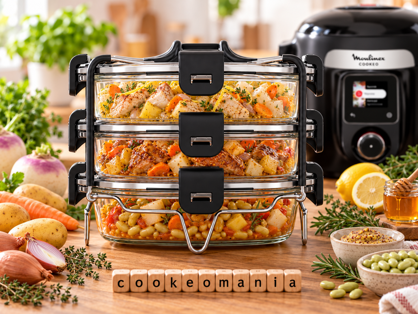 3 repas aux navets avec le Batchcooker Moulinex au cookéo