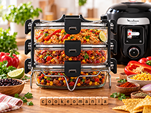 3 repas façon tex-mex avec le Batchcooker Moulinex au multicuiseur Moulinex