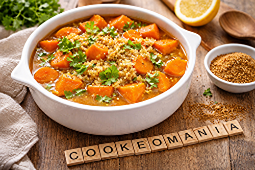 Bouillon de patate douce, carottes et quinoa à l'autocuiseur cookéo