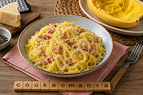 Courge spaghetti crémeuse façon carbonara à l'autocuiseur cookéo
