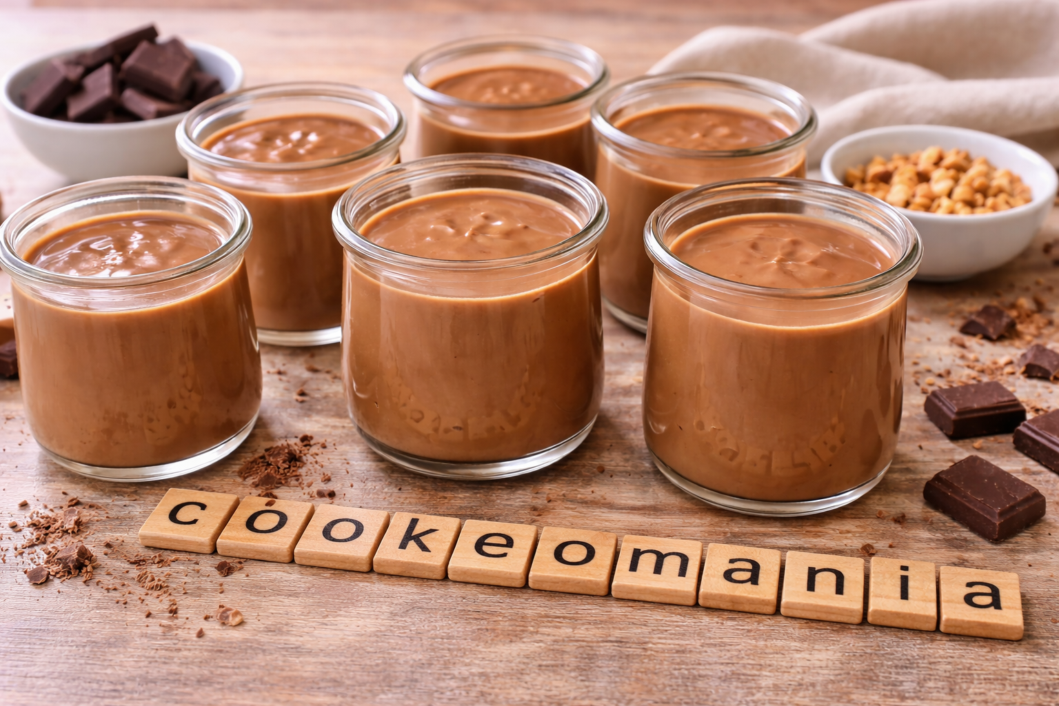 Crème chocolat praliné au robot multi-cuiseur Moulinex