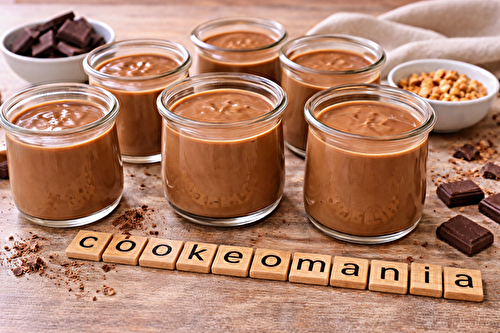 Crème chocolat praliné au robot multi-cuiseur Moulinex