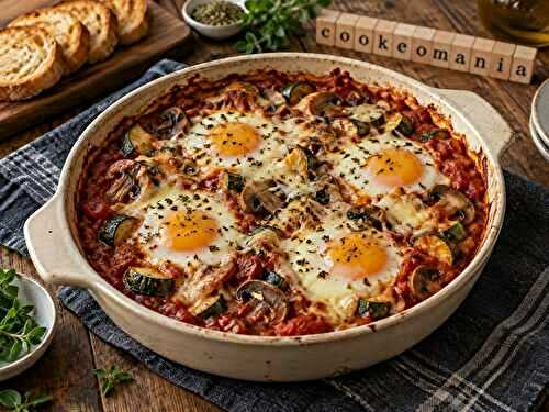 Œufs à la tomate, provolone et légumes fondants au multicuiseur cookéo